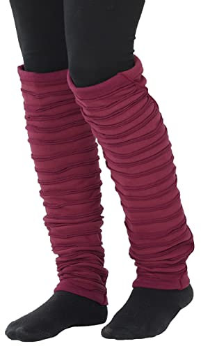 PUREWONDER Damen Stulpen Beinstulpen Beinwärmer Modell Nr. 2 Rot