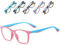 Musivon Kinder Brille Ohne Stärke-Anti Blaulichtfilter Brille Kinder Blaufilter Spiel Computer Brillen für Mädchen Junge mit Gläsern 4-14 Jahre(Rosa)