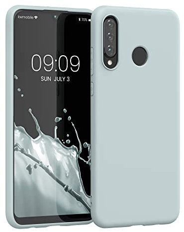 kwmobile Hülle kompatibel mit Huawei P30 Lite Hülle - weiches TPU Silikon Case - Cover geeignet für kabelloses Laden - Cool Mint