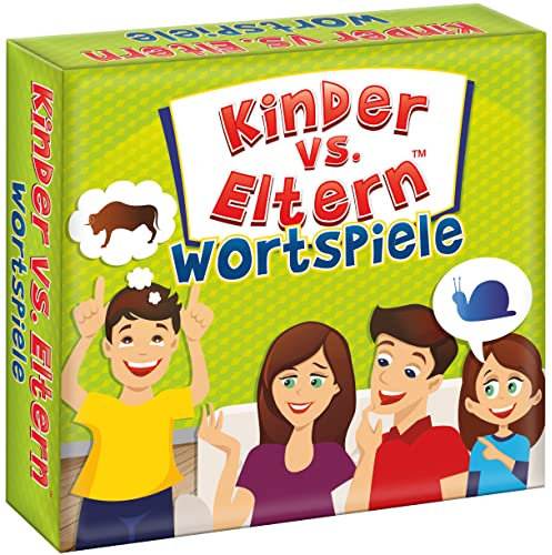Kinder vs Eltern Wortspiele Gesellschaftsspiele ab 7 Jahre Brettspiele Familienspiele Kartenspiele Kinderspiele Pantomime Spiel Wortspiel Zeichnen Spiel Ostergeschenke | 54 Karten | 162 Stichwörter