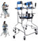 LIERITIYU Walker für Senioren,Hemiplegie Rehabilitation Standrahmen,Gehhilfe für Erwachsene für Behinderte,Tragbarer Medizinischer Walker Mit Einstellbarer Höhe, Geeignet für Personen Von 150-180 cm