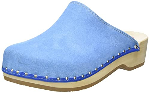 Natur Toeffler von Berkemann aus Echtleder mit Einer Holzsohle aus Pappelholz Unisex Holzschuhe Leder Clogs Damenclogs Schwedenclogs Holzclogs