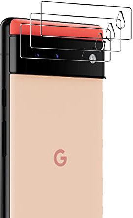 Yiunssy [3 Stück Kamera Panzer Schutz Glas Schutzfolie für Google Pixel 6, [Anti-Kratzen] [Hüllenfreundlich] Kameraschutz Transparentes Schutzglas für Google Pixel 6