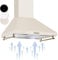 Klarstein Campana Extractora 60 cm, Extractor Cocina para Pared con Filtro Aluminio Antigrasa para Lavavajillas, Flujo Aire 645m³/h, Luces LEDs, Campanas de Cocina, Extractores con Montaje de Pared