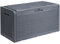 YITAHOME Garden Storage Box Waterproof, Heavy Duty 380L Large Resin Deck Boxes with Cushion, Weather Resistant Durable Outdoor Storage Containers, Outdoor Cushions, Lockable, Dark Grey