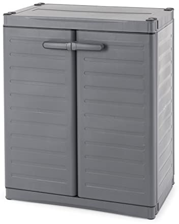 Gracious Living 91048-ONLINE MaxIt Strapazierfähiger Premium-Unterschrank mit 2 verstellbaren Metallablagen für Garage, Keller oder Hauswirtschaftsraum