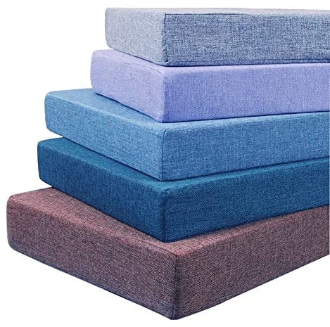 WXDL Outdoor-Gartenbank-Kissen, 2/3-Sitzer, weich, waschbar, rutschfest, Sitzmatte für Terrasse, Küche, Esszimmer, Bank, Schaukelstuhl (90 x 35 x 5 cm, weiß)