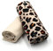 Stoffpaket 0,5m Jersey + 0,5m Bündchenstoff zum Nähen von Kinderkleidung Kinderstoff Jerseystoff (Animal Skin+light Sand Set77)