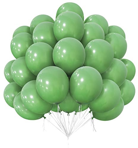 Ballons Vert Sauge, 50 Pcs 12 Pouces Latex Pour Fête D'enfants, Mariage, Saint Valentin, Décorations D'anniversaire Wild One Safari