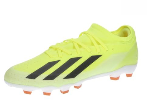 adidas X Crazyfast League Multi-Ground Boots, Botas de fútbol Unisex Adulto, Solar Yellow/Core Black/Cloud White, 40 2/3 EU