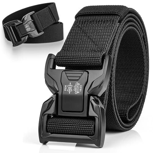CampFENSE Taktischer Gürtel - 1.5 (3.8 cm) Herren Militär Wandern Arbeit Gürtel mit Schwere Schnellverschluss Schnalle, Riemen Geschenk für Männer Frauen