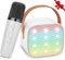 Karaoke Machine Kids Mini Karaoke Machine 2 Microphones for Kids and Adults, Kids Karaoke Machine for Girls with Voice Changer, Gifts Girls Toys for Boy 3 4 5 6 7 8 9 10+ Years (White)