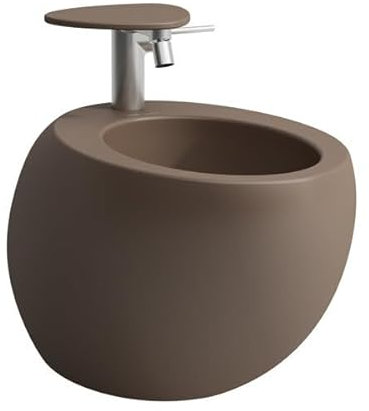LAUFEN Alessi one Wand-Bidet, 1 Hahnloch, 390x585mm, verdeckter Überlauf, H8309711883041, Farbe: Kaffee matt