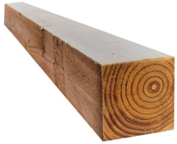 Snowdon Timber Garden FP338T10 Treated 3x3 Fence Post (H) 2.4m (W) 75mm 10 Pack