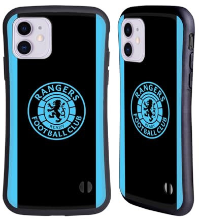 Head Case Designs Officially Licensed Rangers FC Light Blue Crest Hybrid Case Compatible With Apple iPhone 11