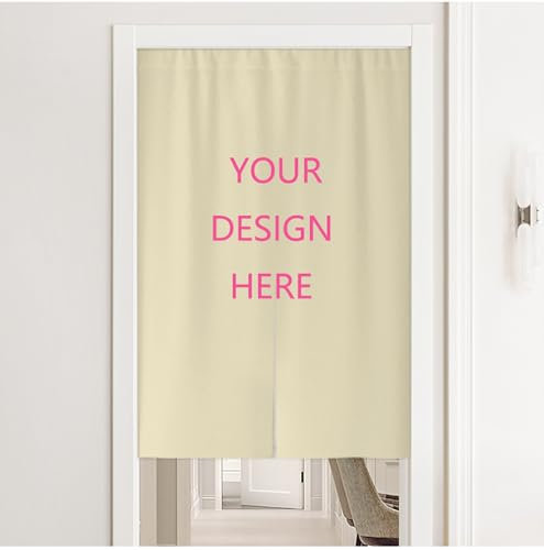Fenstervorhang mit individuellem Foto, individueller Türvorhang, personalisierter Foto-/Text-Raumteiler, Türvorhang für Zuhause, Küche, Bistro, Restaurant, Trennwand, Sichtschutzdekoration,90*140CM