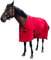 Wasserdichte Pferdedecke aus Fleece, für den Winter, wasserdicht, Premium-Pferdedecke, wasserdichte Decke, 198 cm, Rot, 145 cm