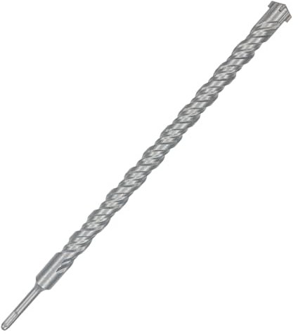 CAVATINY SDS Plus - Broca SDS Plus para martillo perforador (28 x 460 mm, para hormigón, ladrillo, cemento, piedra, con 4 cortes)