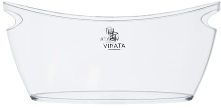 Vinata Bartolo Weinkühler - transparent - 6 L - Weinkühler Stab - Flaschenkühler - Kühlelement Flasche - Weinausgießer