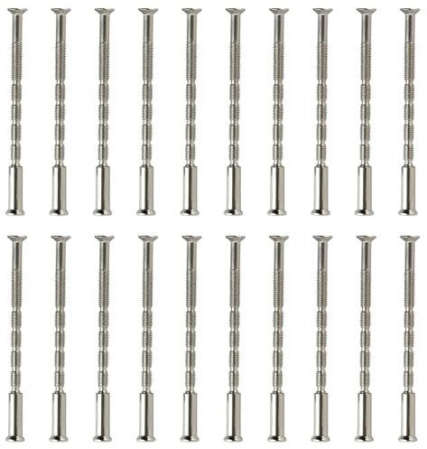 Door Handle Screws,Door Handle Bolt Through Fixings and Sleeves Through Bolts for Door Handles Door Handle Through Bolts (M4-20PCS)