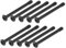 Housoutil Replacement Computer Screws, 50PCS Pc Fan Screws 34mm Length Suitable for Water Cooling Systems