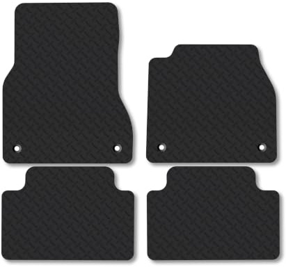 Audi Q6 e-tron (2024+) 5mm Rubber Car Mats | Heavy Duty Rubber Tailored Fit Floor Mats Full Coverage Durable Waterproof Accessories Easy Clean Anti Slip Made in the UK