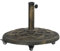 Outsunny Sonnenschirmständer aus Beton, Schirmständer mit Rolle, Rund Schirmhalter, Schirmgewicht, Ständer für Sonnenschirm 34/38/48mm Rohrdurchmesser, für Balkon, Terasse, Garten, Bronze