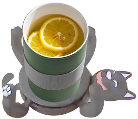 3D Print Cat Coasters, Cat C-oasters For Drinks, Novel And Cute Mug Holder, Funny 3D Printed Creative In The Shape Of C-ats, Party Favors for Lovers, Desk Decor Non-Slip Cup Holder