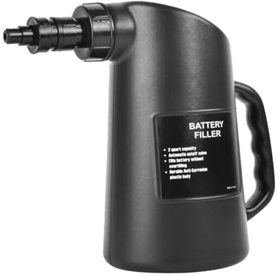 Bottiglia di riempimento della batteria da 2 litri con spegnimento automatico per auto camion camper Dispenser di acqua distillata Strumento automobilistico