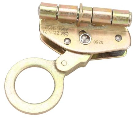 Alomejor Dispositivo Profesional de Entrada de la Cuerda de Seguridad Automática, Alta Capacidad de Carga, Fácil Adsorción para Rescate contra Incendios, Material de Acero Galvanizado (14-16 mm)