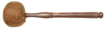 Professioneller Klangschalen-Schlägel, manuelles Chanting-Werkzeug, buddhistische Sticks für Yoga, Meditation, brauner Holzhammer, 29 cm
