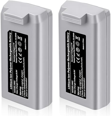 Spicula Mini 2 Series/4K Akku 2er-Pack 2400 mAh Kapazität intelligenter Ersatzakku für Drohnen maximale Flugzeit 31 Minuten, kompatibel mit DJI Mini 4K/2/SE/2 SE Drohnen