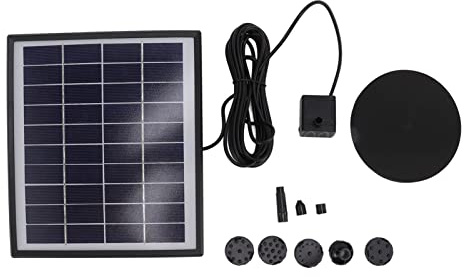 Pompa Autoadescante Solare 5W con Filtro Anti Intasamento, Pompa Acqua Portatile per Lavaggio Impianto Riscaldamento - Facile da Pulire, Materiale ABS Resistente, Ideale per