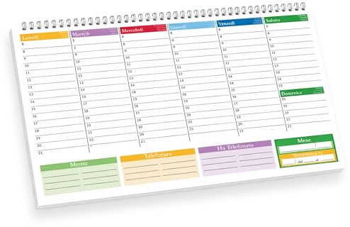 Planning hebdomadaire de table 2026 – Agenda 2026 hebdomadaire A4 sans date avec 50 feuilles planificateur hebdomadaire de table spirale pour bureau et maison, sous-main organisateur de bureau.