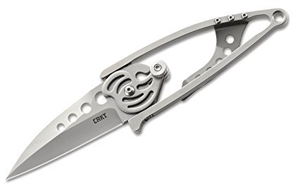 CRKT Snap Lock Taschenmesser aus 420J2-Stahl und Edelstahl in der Farbe Silber - 15,90 cm