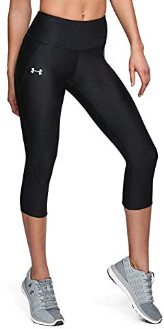 Under Armour Damen Fly Fast atmungsaktive, superleichte Sport Leggings mit Passform Kompression, Schwarz (Black), X-Small