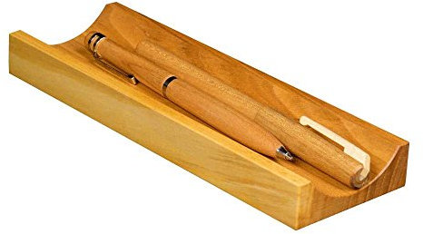 Schreibgefühl Stiftablage aus Holz | Maße 18,6 x 6,2 x 2,2 cm | Stifteschale aus Kirschholz, erweiterbar