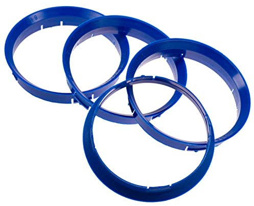 4X Zentrierringe 76,0 x 74,1 mm blau Felgen Ringe Made in Germany