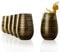 Stölzle Lausitz Wassergläser Twister Schwarz-Gold 6er-Set 465 ml – Allroundgläser für Wasser, Saft & Cocktails – Hochwertige Trinkgläser aus bleifreiem Kristallglas – Spülmaschinengeeignet & stoßfest