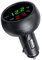 GOFORJUMP 3in1 DREI in einem Auto Digital LED Auto Thermometer USB Auto Ladegerät Zigarette Voltmeter 3 Funktionen 12 V / 24 V