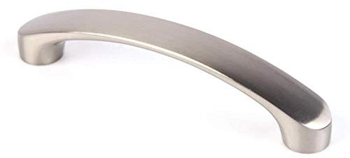 MooUK - Manilla de puerta de armario de acero inoxidable, 12 unidades, 96/128/160 mm, tirador de puerta de armario, de cajón o mueble de cocina, No nulo, como se muestra en la imagen, 128 mm