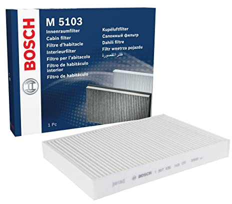 Bosch M5103 Standard Cabin Filter - Replacement Filter | Filters Pollen and Dust for Cleaner Air Inside the Vehicle