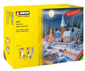 NOCH® Perfekt-Set „Winter-Landschaft“, mit Schnee-Modellbau, für die Spurweiten H0, TT, N, Z ideal auch für Dioramen und Krippenbau