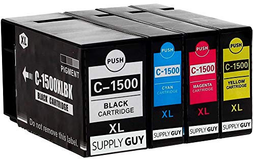 Supply Guy 4 Druckerpatronen kompatibel mit Canon PGI-1500XL passend für Canon Maxify MB2000 MB2050 MB2100 MB2150 MB2155 MB2300 MB2350 MB2700 MB2750 MB2755