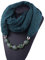 MoreChioce Damen Schlauchschal,Ethno Stil Halskette Anhänger Schal Musselintuch Ring Halsschmuck Loop Schal Set Halstuch Winterschal,Dunkel Grün