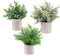 E-Bestar Künstliche Pflanzen im Topf Künstliche Pflanzen Gras im Topf Klein für Home Schreibtisch Küche Badezimmer Garden Deko(3 Pack)