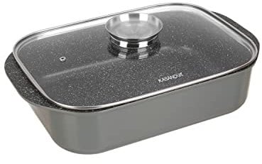 KASANOVA rostiera I Giganti, rostiera induzione, forno, tutti i piani cottura per arrosti e secondi di pesce e carne (Rostiera, 40x23)
