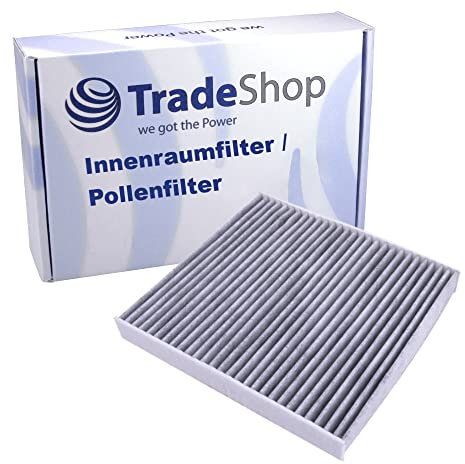 Trade-Shop Innenraumfilter/Pollenfilter mit Aktivkohle für Audi TT, VW Golf Van VII Variant, Golf VI Cabriolet, Golf VII, Golf VII Van, Golf VII Variant
