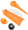 HDBUBALUS Lot de 4 entonnoirs de vidange pour carter d'huile de moto - Sans gouttes - Pour Harley Sportster XL883 Breakout FXSB Touring Softail Dyna - Orange