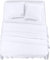 Utopia Bedding - Set Lenzuola Matrimoniali 4 Pezzi 160x200 cm - Set Lenzuola Letto, Spazzolata Poliestre di Microfibra - Lenzuolo con Angoli, Lenzuolo Piatto e 2 Federe 65x65, Bianco